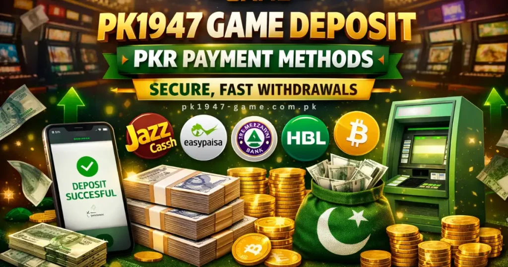 PK1947 Game Deposit – PKR Payment Methods & Secure, Fast Withdrawals